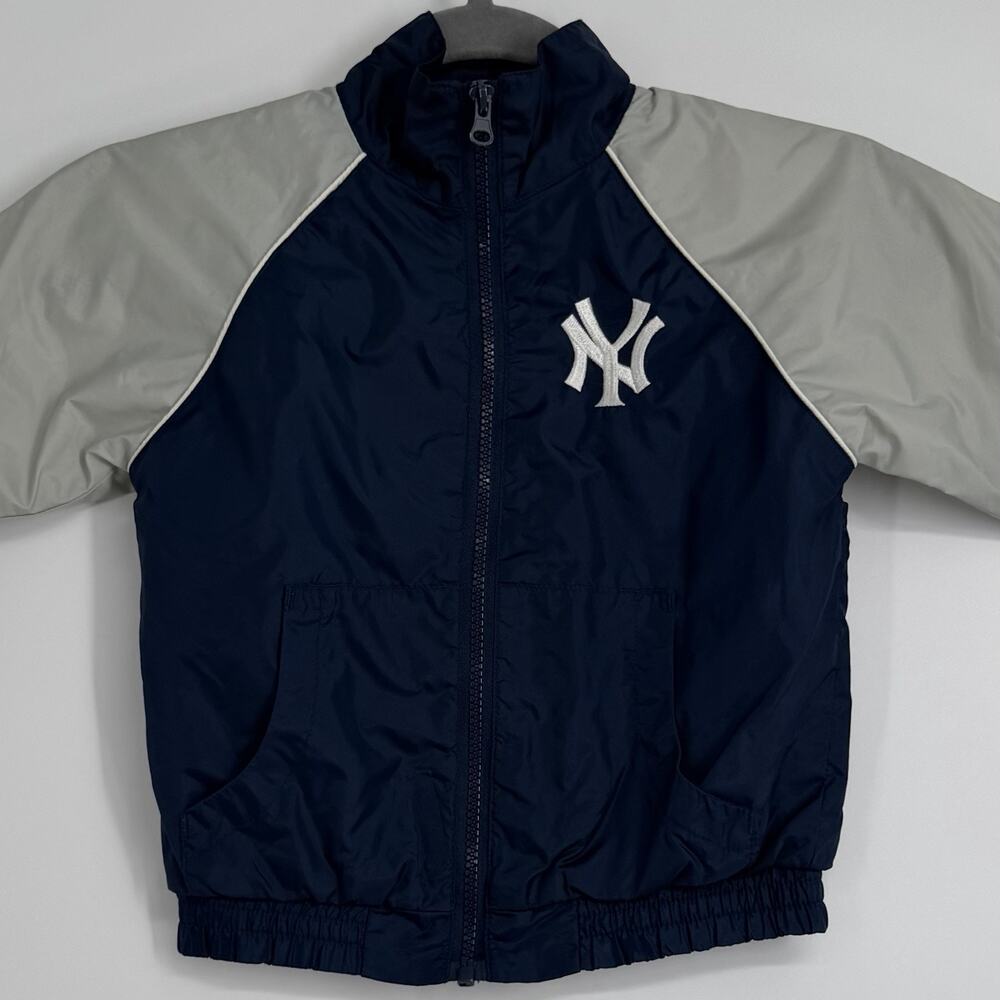 Vintage Majestic NY Yankees Nylon Wind Breaker Jacket toddler size 4T